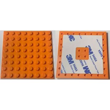 Lego 6396071 Plate Modified 6x6 Flexible Rubber With Stitching Holes