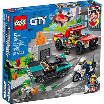 Lego City 60319 İtfaiye Kurtarma Operasyonu ve Polis Takibi