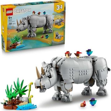 Lego Creator 31171 3'ü 1 Arada Muhteşem Gergedan ile Kuşlar