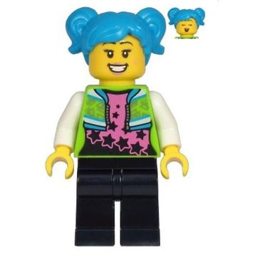 Lego CTY1219 Poppy Starr Lime Jacket Black Legs Mini Figür
