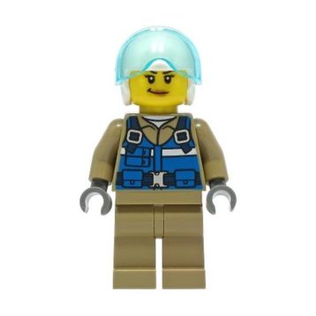 Lego CTY1307 Wildlife Rescue Pilot Female Mini Figür