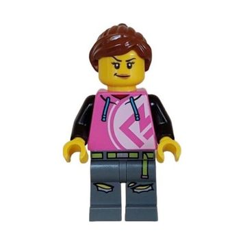 Lego CTY1626 Kick Scooter Driver Female Mini Figür