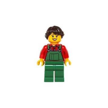 Lego HOL038 Overalls Farmer Female Mini Figür