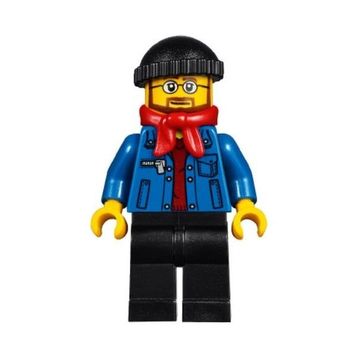 Lego HOL090 Winter Holiday Train Station Bus Driver Mini Figür