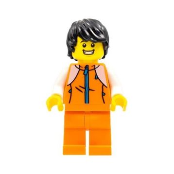Lego HOL267 Man Orange Tracksuit Mini Figür