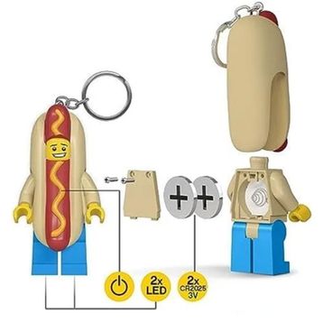 Lego Ledlite 5005705 Iconic Hot Dog Guy Costume Led Key Chain