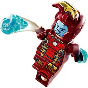 Lego Marvel Iron Man Tony Stark Power Blue Orijinal Minifigür