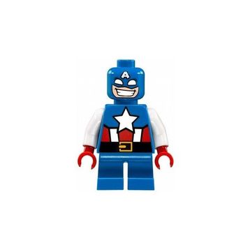 Lego SH0250 Captain America Short Legs Minifigür