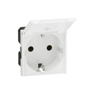 Legrand 077219 Beyaz Armada Kapaklı Topraklı Priz