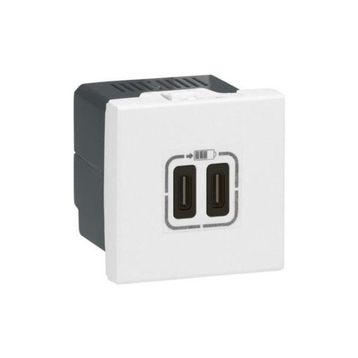 Legrand 077590 Telefon Şarjı için 5 Volt 3 Amper C+C Tipi İkili Usb Priz