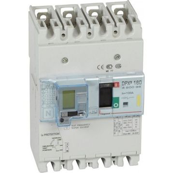 Legrand 420035 Dpx 160 100 A 4 Kutuplu 16 kA Kaçak Akım Korumalı Kompakt Şalter