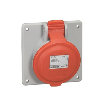 Legrand 555188 P17 380 415V 16A 3P+T IP44 Endüstriyel Pano Tip Eğimli Priz