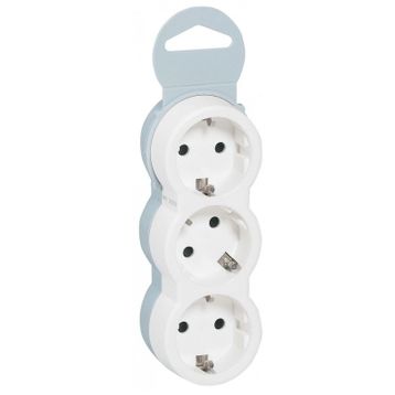 Legrand 695004 3'lü Kablosuz Topraklı Grup Priz
