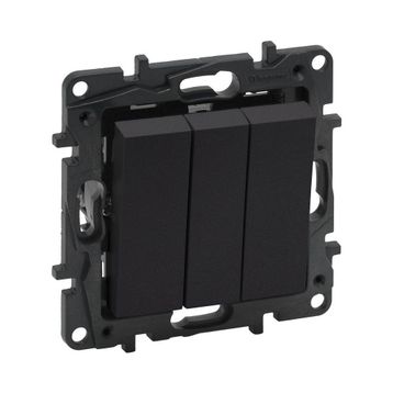 Legrand 768303 Raventi Füme Üçlü Anahtar
