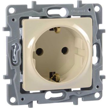 Legrand 768414 Raventi Krem Topraklı Priz