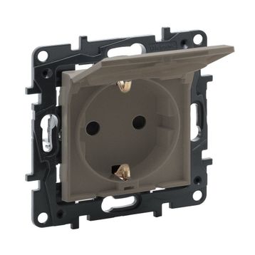 Legrand 768518 Raventi Bronz Kapaklı Topraklı Priz