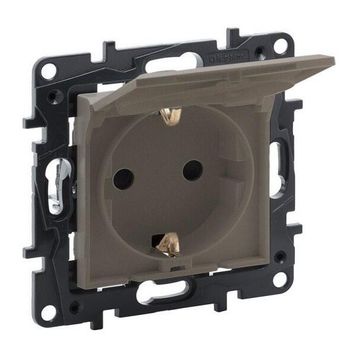 Legrand 768518 Raventi Bronz Kapaklı Topraklı Priz
