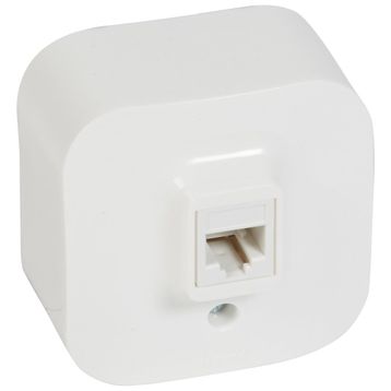 Legrand 782414 Forix Beyaz IP21 Sıva Üstü Rj11 Telefon Prizi
