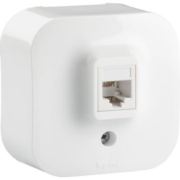 Legrand 782414 Forix Beyaz IP21 Sıva Üstü Rj11 Telefon Prizi