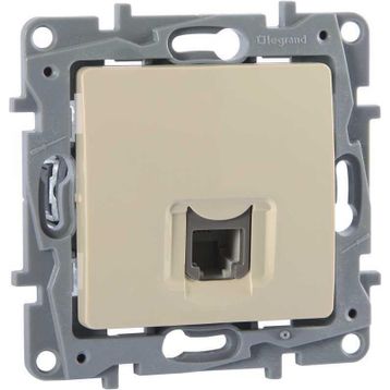 Legrand Raventi Serisi Rj11 1 Çıkış Krem Telefon Prizi