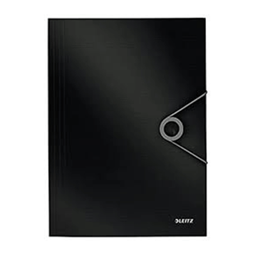Leitz 45631095 Siyah 150 Sayfa Kapasiteli Solid İnce Lastikli Dosya