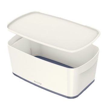 Leitz 5229 MyBox Gri Beyaz Kapaklı Küçük Saklama Kutusu