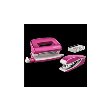 Leitz 5561-23 Wow Pembe Zımba-Delgeç Seti