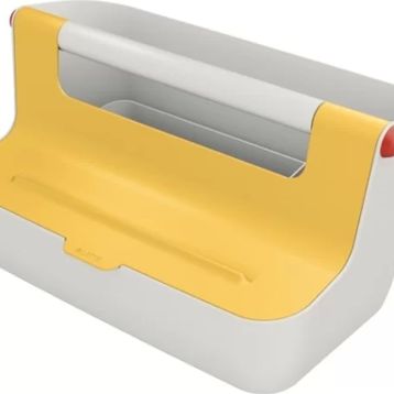 Leitz 6125 Storage Sarı Taşıma Kulplu Kutu