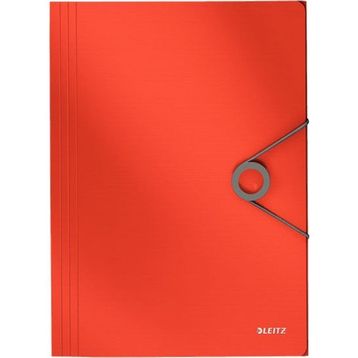 Leitz L-4563 Solid İnce Lastikli Kırmızı Dosya