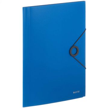 Leitz L-4563 Solid İnce Lastikli Mavi Dosya