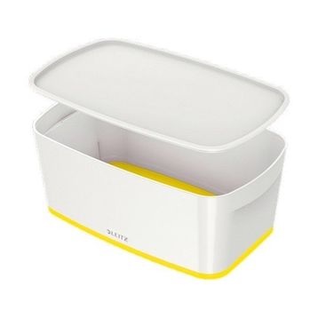 Leitz Mybox 5229 Sarı-Beyaz Kapaklı Küçük Boy Saklama Kutusu
