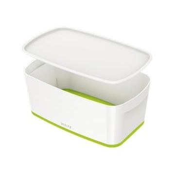 Leitz Mybox 5229 Yeşil-Beyaz Kapaklı Küçük Boy Saklama Kutusu
