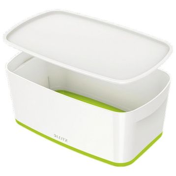 Leitz Mybox 5229 Yeşil-Beyaz Kapaklı Küçük Boy Saklama Kutusu