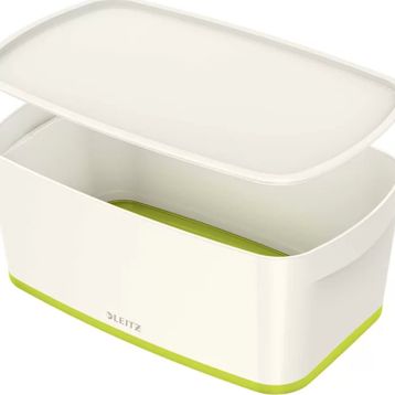 Leitz Mybox 5229 Yeşil-Beyaz Kapaklı Küçük Boy Saklama Kutusu