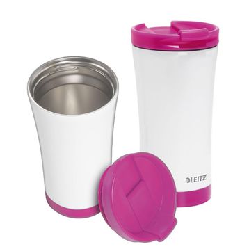 Leitz Wow Traveler Pembe Mug Çelik Termos