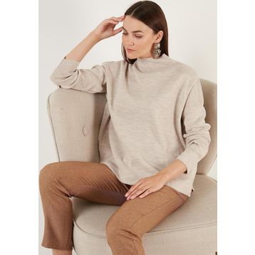 Lela 4615002 Bej Kadın Kazak