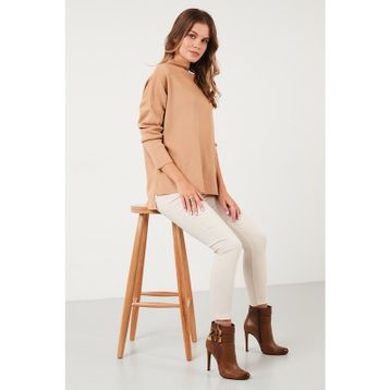 Lela 4615002 Camel Kadın Kazak