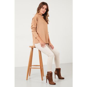 Lela 4615002 Camel Kadın Kazak