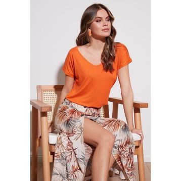 Lela 5862000 Turuncu Kadın Bluz