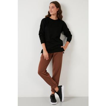 Lela 5863569 Siyah Kadın Sweatshirt
