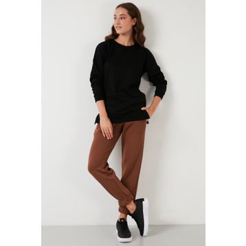Lela 5863569 Siyah Kadın Sweatshirt