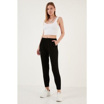 Lela 5865026 Siyah Kadın Pantolon