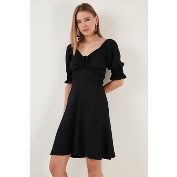 Lela 5865034 Siyah Kadın Elbise