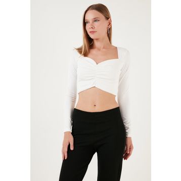 Lela 5865401 Beyaz Kadın Bluz