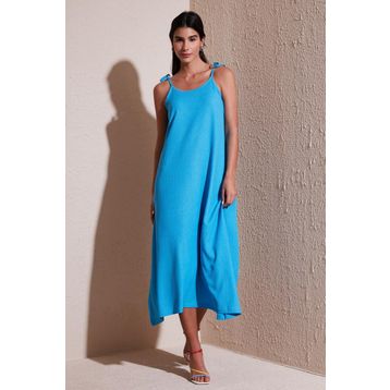 Lela 5865732 Bebe Mavi Kadın Elbise