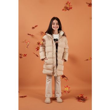 Lela 6028720 Ekru Kız Çocuk Mont