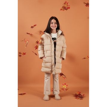 Lela 6028720 Ekru Kız Çocuk Mont