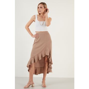 Lela 6058387 Vizon Kadın Etek
