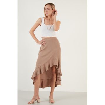 Lela 6058387 Vizon Kadın Etek