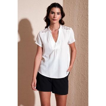 Lela 611BZ0286 Ekru Kadın Bluz